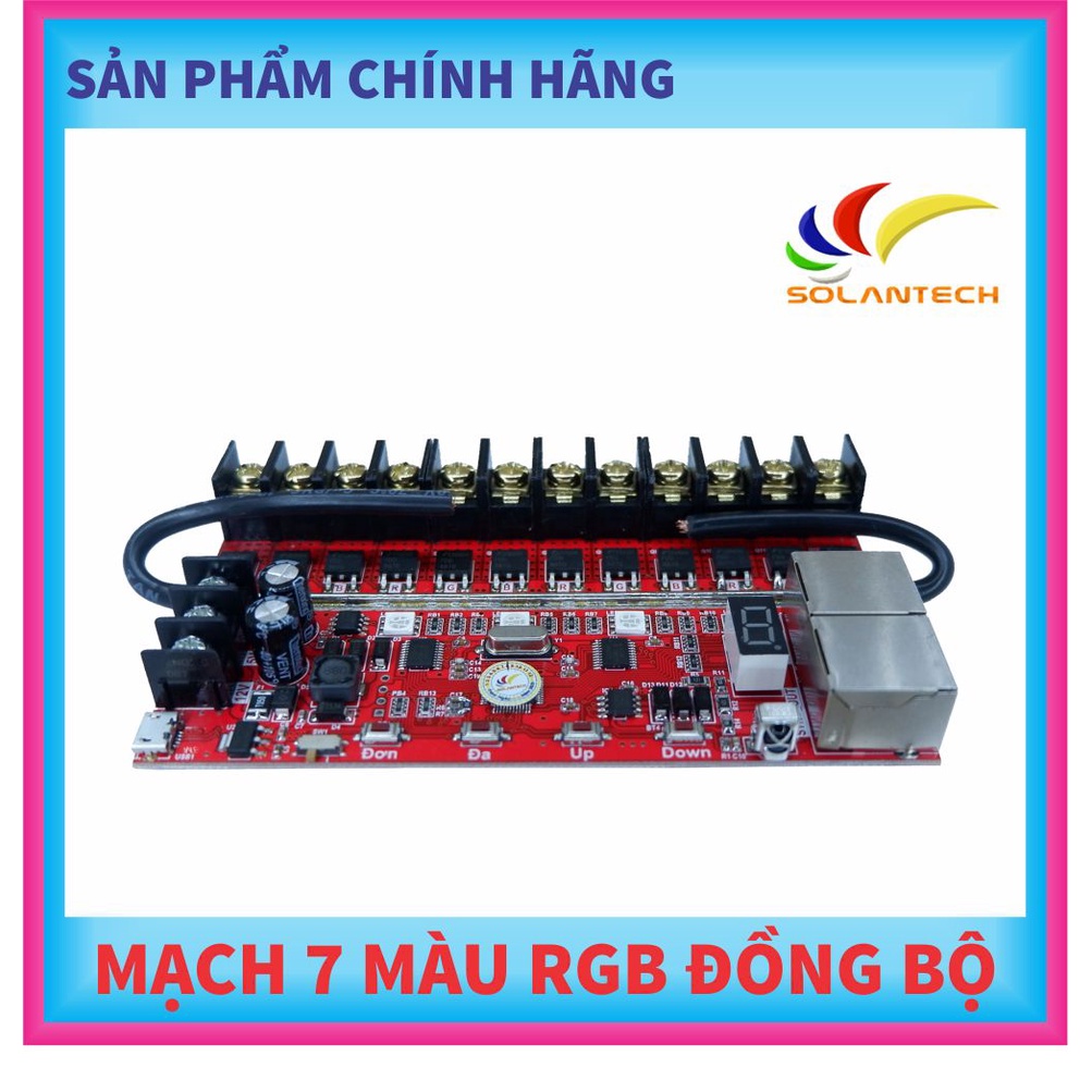 MẠCH ĐIỀU KHIỂN LED 7 MÀU- RGB ĐỒNG BỘ 90A/CỔNG + TẶNG DÂY CÁP MICRO USB