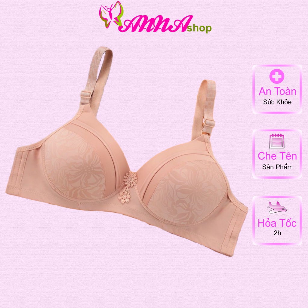 Áo ngực nữ trung niên vải ren có size 40 mút nhẹ thiết kế đơn giản, trẻ trung, dễ phối đồ (MS 04050) Anna Shop