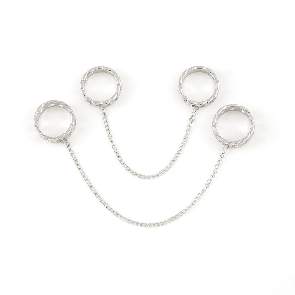 Set nhẫn đeo ngón tay RINHOO phong cách hip hop cho nam và nữ