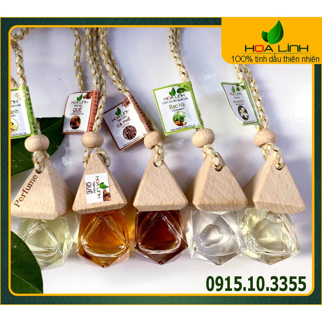 Tinh dầu treo xe ô tô hình Kim Cương sang trọng, đẳng cấp : 10ML SẢ CHANH- BẠC HÀ- QUẾ - HỒNG - BƯỞI- LY - TRẦM - CAFE..