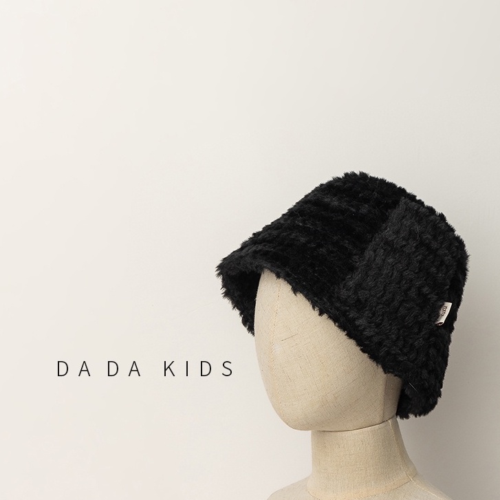 Mũ Bucket Màu Trơn Thời Trang Thu Đông Cho Bé