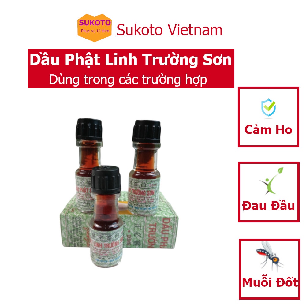 Dầu Phật Linh Trường Sơn-Dầu xoa bóp xương khớp-Giảm stress, đau lưng-Giải cảm, đỡ ho