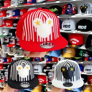 Nón trẻ em snapback đầu mickey sọc cho bé từ 2y-6y