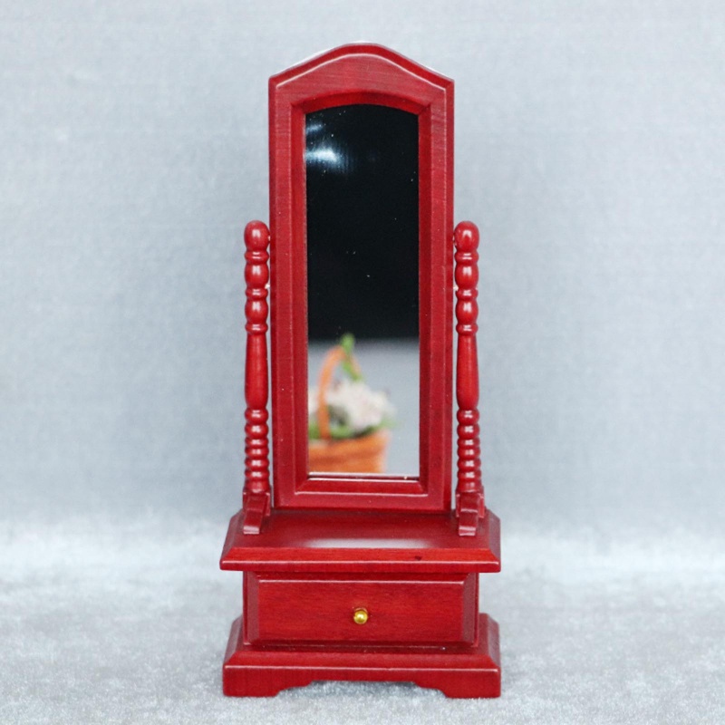 Gương Trang Điểm Mini Tỉ Lệ 1 / 12 Độc Đáo Trang Trí Nhà Búp Bê / Chậu Cây Cảnh