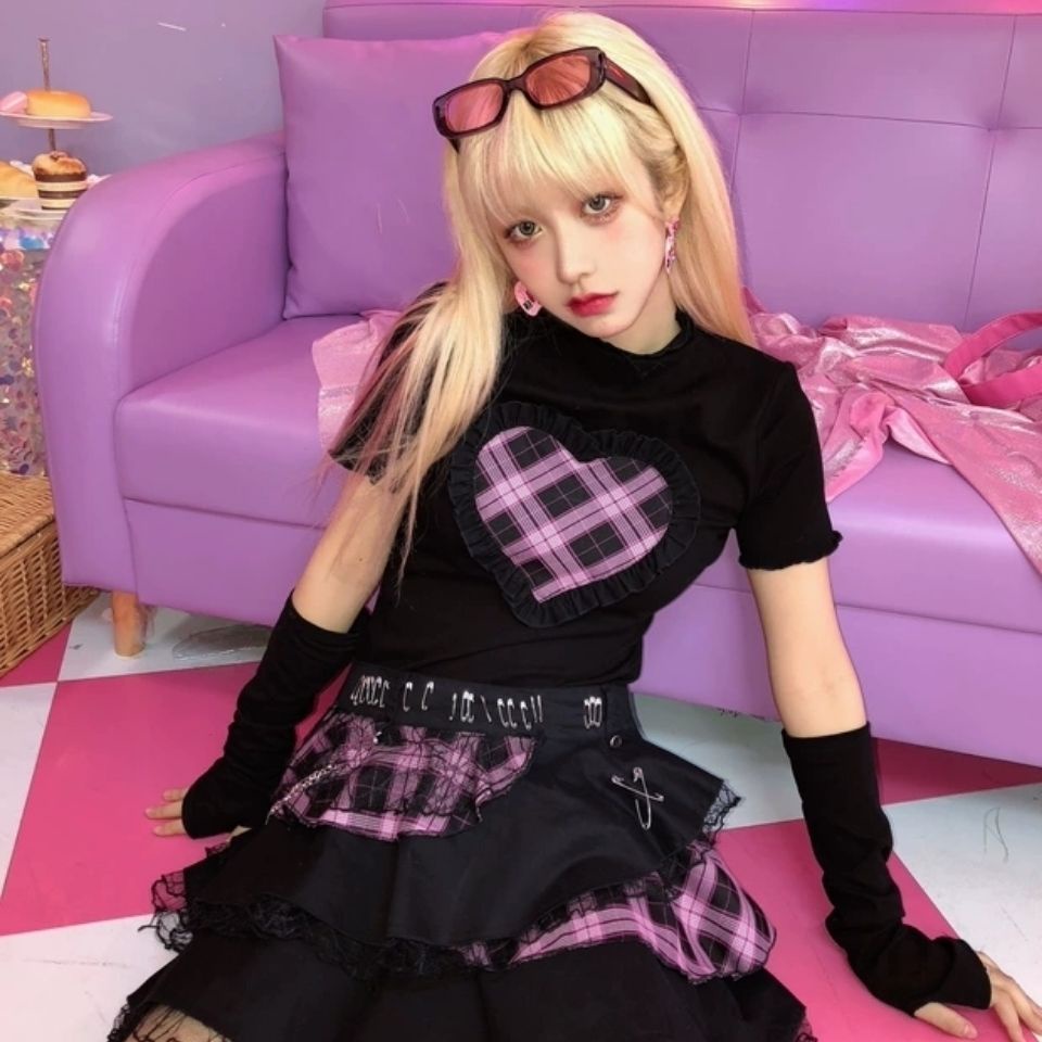 Chân Váy Y2K Y2K Y2K Phong Cách Punk Harajuku Punk Nhật Bản Sành Điệu Cho Nữ