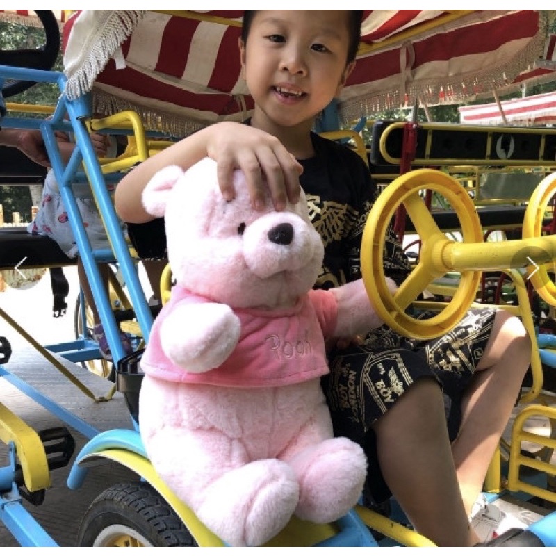 Thú nhồi bông gấu Pooh hồng size to 45-50cm