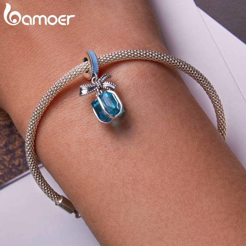 Mặt dây chuyền Bamoer bằng bạc 925 nhiều mẫu mã thời trang cho nữ