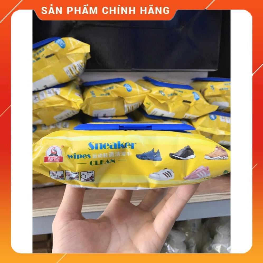 Giấy ướt vệ sinh giày, túi xách, đồ da  bảo vệ da giày, nhanh khô, mùi dịu nhẹ