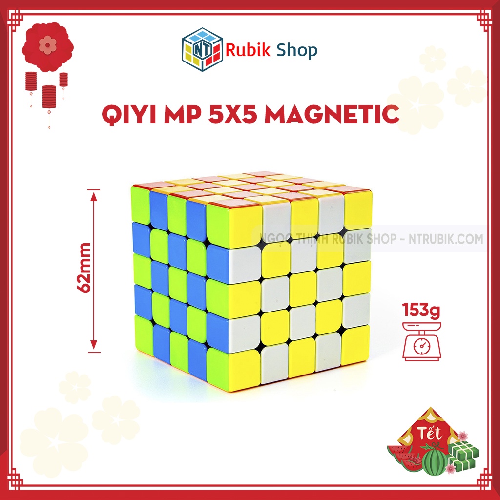 QiYi MP 5x5 Magnetic - Rubik 5x5x5 Nam Châm Stickerless Không Viền