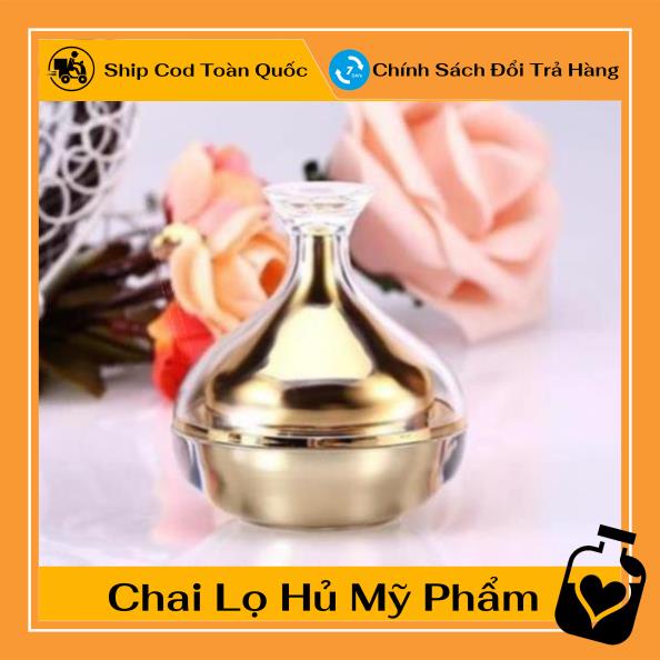 Hủ Đựng Kem ❤ TOP GIÁ RẺ ❤ Hũ chiết kem Chóp Vàng 10g đựng mỹ phẩm , phụ kiện du lịch