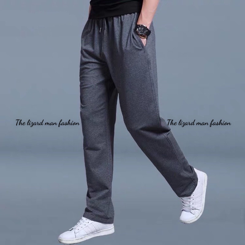 Quần Thể Thao Nam Nữ Dài Trơn Basic Ống Suông Rộng Thun Da Cá ,Thoáng Mát,Bền Đẹp ⚡The Lizard⚡