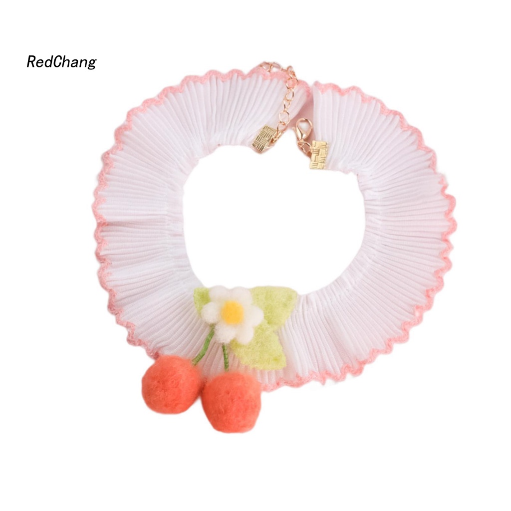 Rc ~ Yếm Ăn Cho Thú Cưng Có Mặt Dây Chuyền Màu Sắc Tươi Sáng