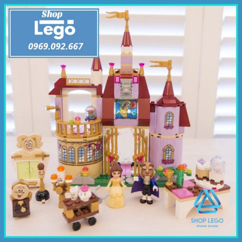 Xếp hình Beauty and The Beast Cổ tích Người đẹp và quái thú dành cho bé gái Lego Minifigures Lele 37001