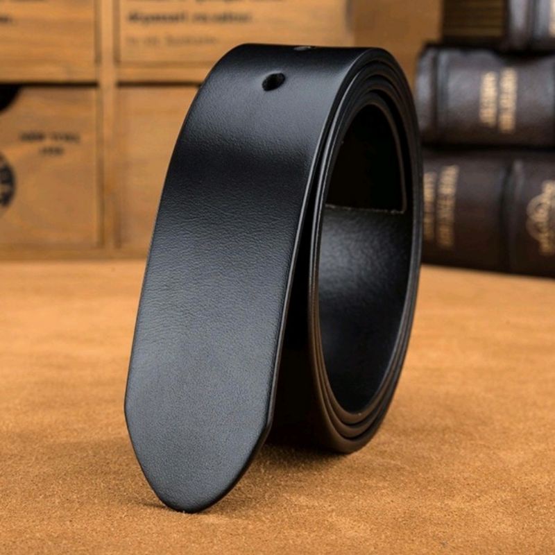 Dây Nịt Thắt Lưng Nam Da Bò Nguyên Tắm Dây Không Mặt bản 3.7cm đục 5 lổ bảo hành 24Tháng