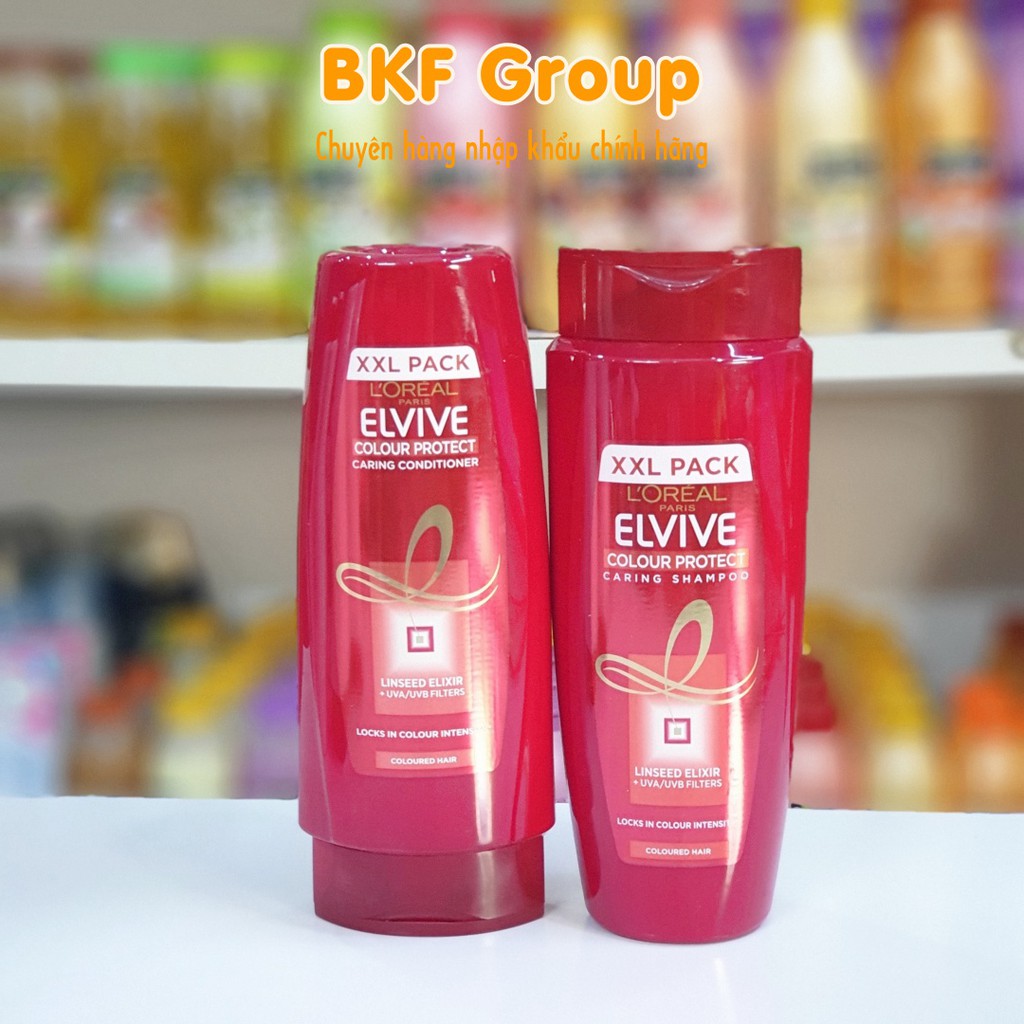 Dầu Gội Dầu Xả Giữ Màu Nhuộm Loreal Elseve 700ml - Nhập Pháp