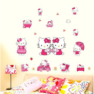 Decal dán tường Helo Kitty