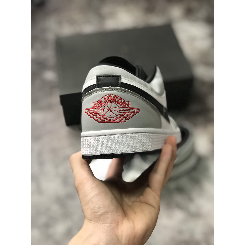 [KELLY SNEAKERS] Giày Jordan 1 Low Ghi - SmokeGrey v2 (Ảnh Thật + Hàng Sẵn)