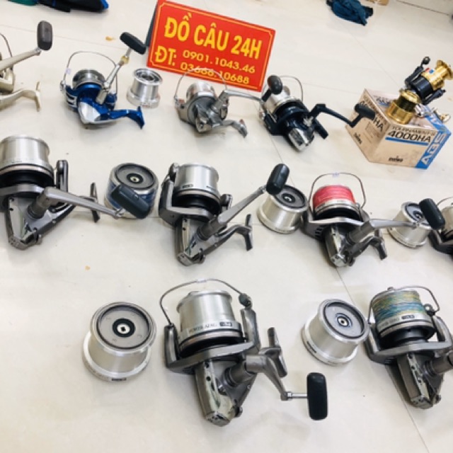 Máy Câu Cá Nhật Bãi Cối Nông, Mobin Sống Shimano, Daiwa...