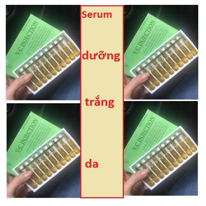 1 ống ƙích trắŉg vıtamın C ıoo% VC-Injection Thái Lan