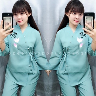 ĐỒ LAM ĐI CHÙA # Xéo vẽ xanh ngọc