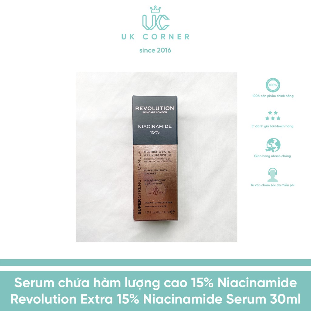 [Mẫu mới] Serum chứa hàm lượng cao Revolution Niacinamide Serum 30ml