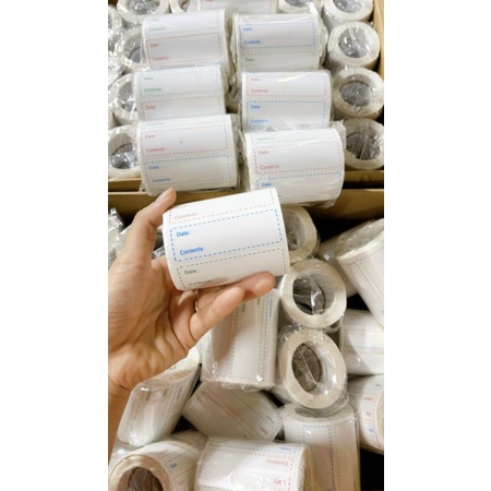 💥💥CUỘN 500 TỜ NHÃN DÁN GHI CHÚ NGÀY BẢO QUẢN THỰC PHẨM