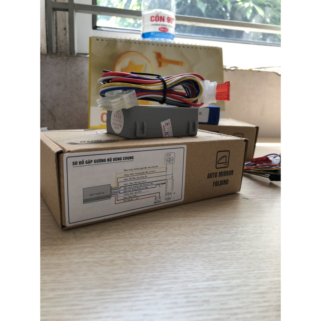 Gập gương tự động dùng chung phù hợp với tất cả các dòng xe hơi, xe ô tô, bảo hành 12 tháng