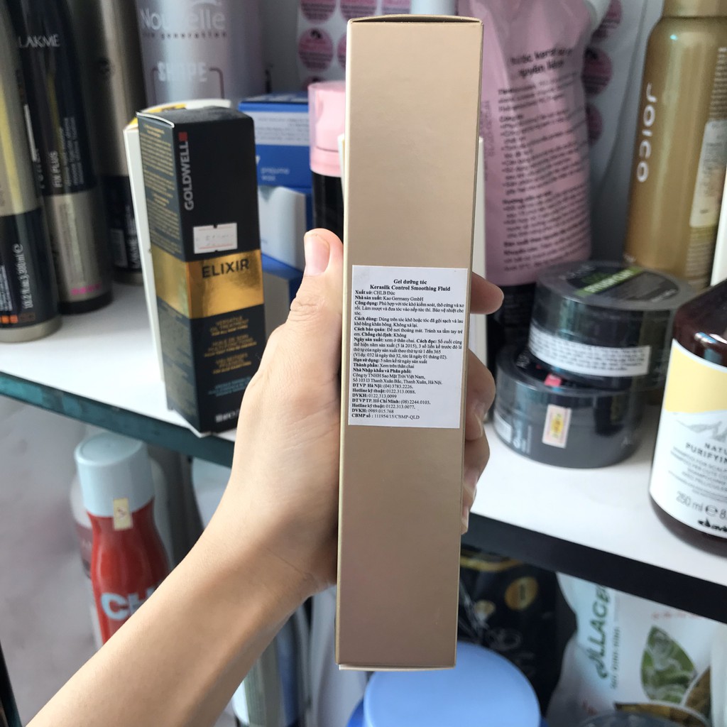 [#goldwell-đức] Xả khô suôn mượt Goldwell Control Kerasilk Smoothing Fluid 75ml (Gel dưỡng tóc)