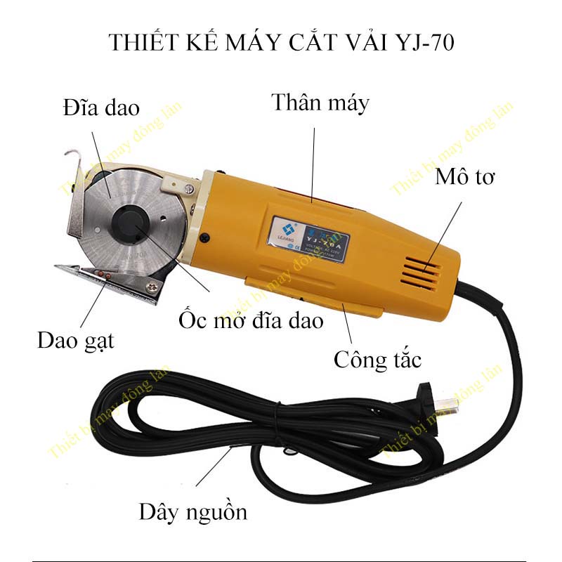 Máy Cắt Vải Cầm Tay LEJIANG 70 > Cắt vải thun > vải coton > cat giấy dán tường> Lưỡi dao đĩa tròn 70