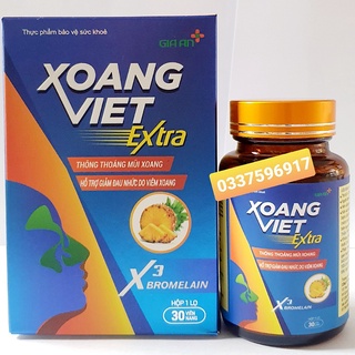 XOANG VIỆT EXTRA – HỔ TRỢ VIÊM XOANG – VIÊM MŨI DỊ ỨNG – TĂNG CƯỜNG MIỄN DỊCH – LỌ 30 VIÊN