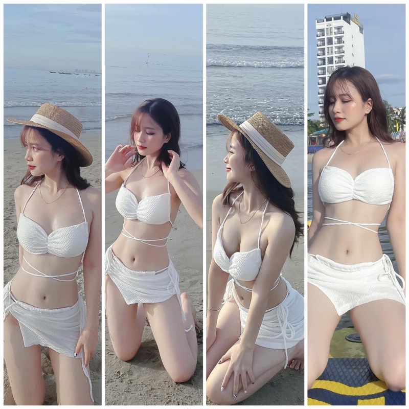 ✨SET BIKINI “Sunshine ” 4 món—- Hàng thiết kế độc quyền.Áo có sẵn mút ngực