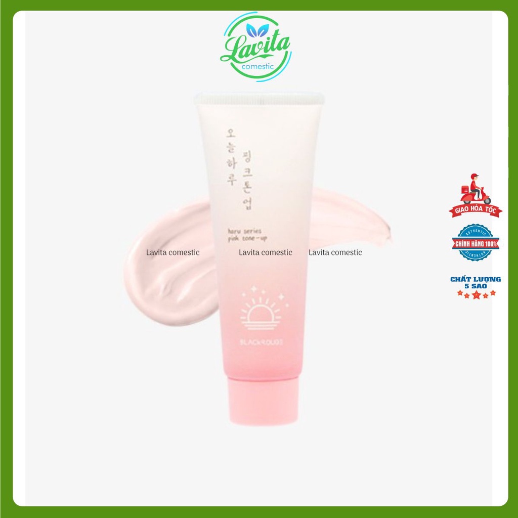 Kem lót / Kem lót Black Rouge nâng tông da trắng hồng Pink Tone Up Cream