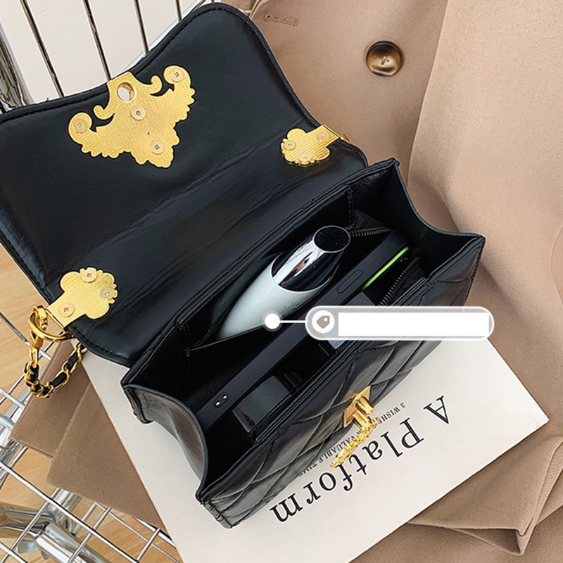 Túi Đeo Chéo Đính Kim Cương Giả Phong Cách Cổ Điển Thời Trang Cho Nữ