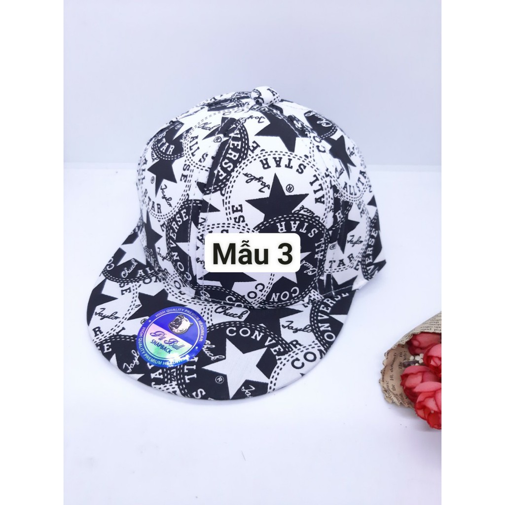 NÓN SNAPBACK NÓN HIPHOP PHONG CÁCH CHO BÉ TRAI BÉ GÁI TỪ 1 - 3 TUỔI