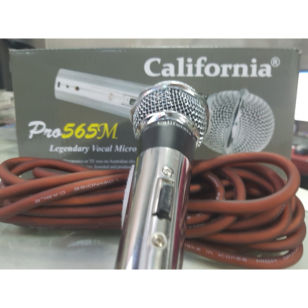 Micro karaoke có dây california PRO 565M Hàng Chính Hãng Bảo hành 1 năm