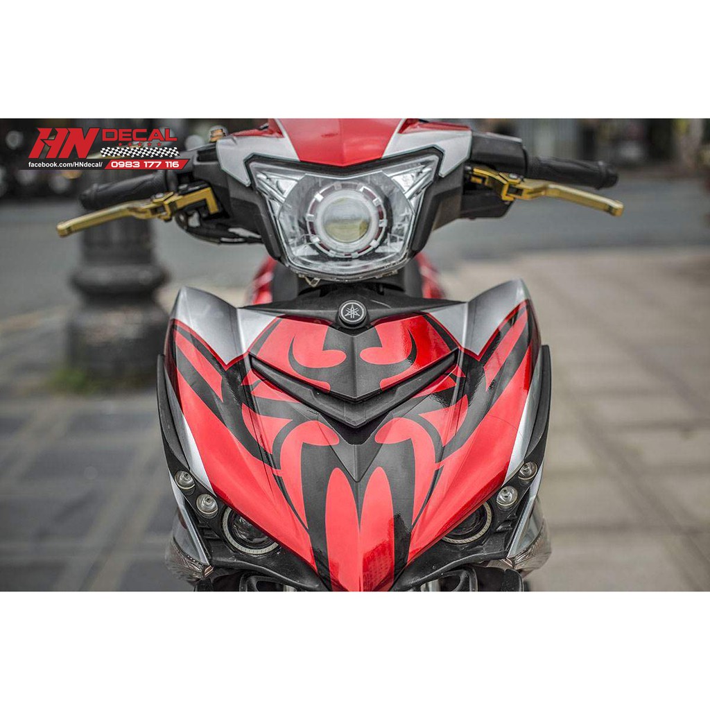 Tem trùm exciter 150 đỏ đen king of street