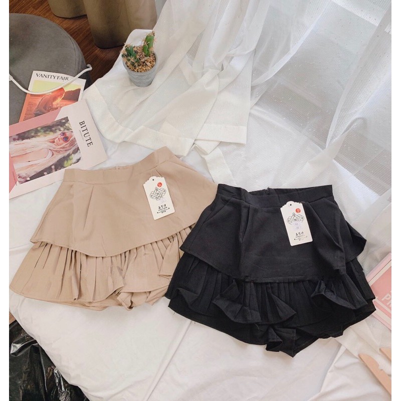 Chân váy 2 lớp xếp ly dưới CV160 SUSTORE