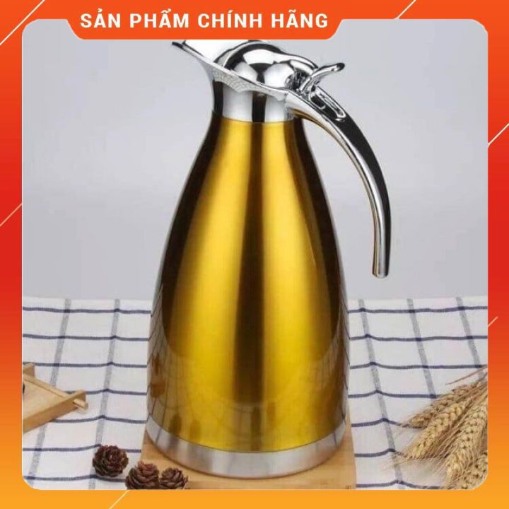 [FREESHIP❤️] PHÍCH NƯỚC GIỮ NHIỆT CỰC LÂU RUỘT INOX 2 LÍT [HÀNG CHÍNH HÃNG]