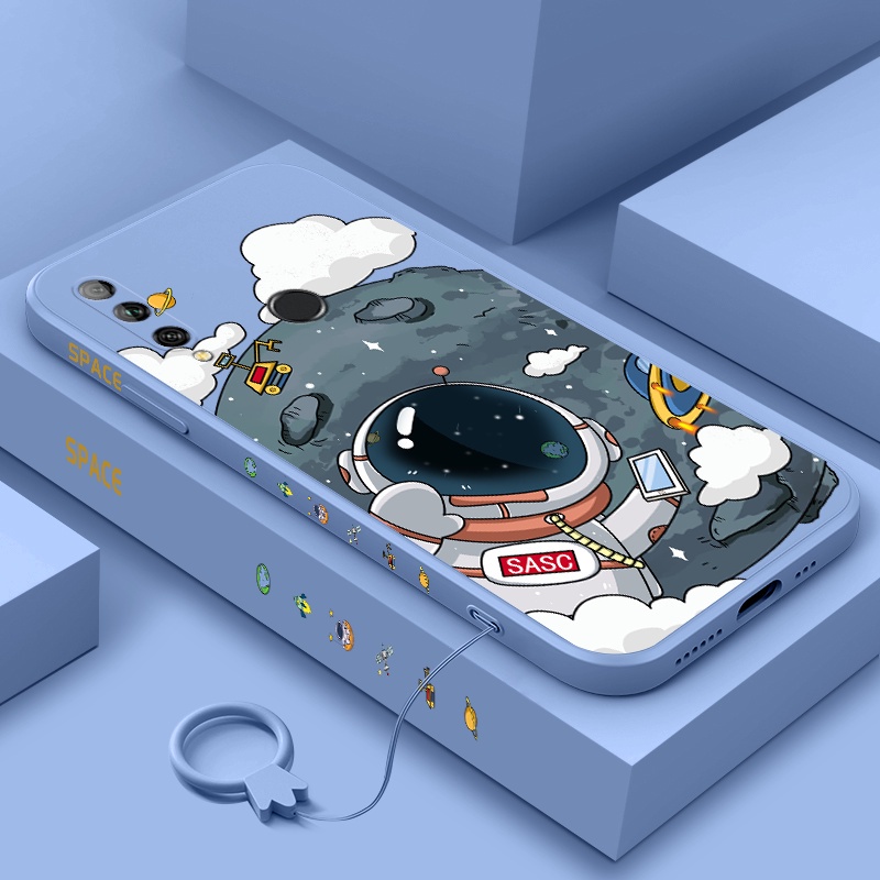 Ốp Điện Thoại Silicone TPU Mềm Họa Tiết Phi Hành Gia Cho Samsung Galaxy A10S A20S A30S A50S A70S A7 2018