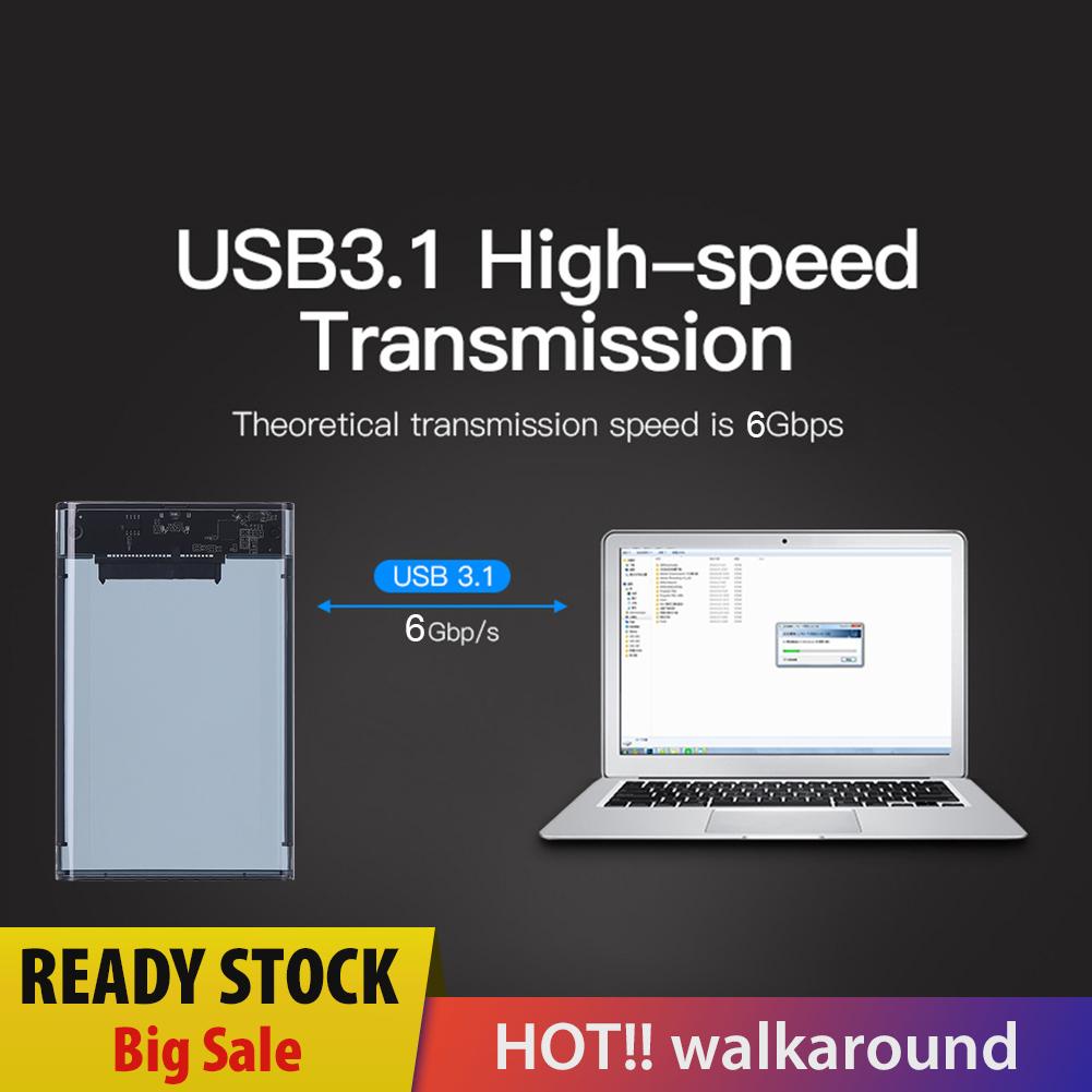 Vỏ Đựng Ổ Cứng Ngoài USB 3.1 Type-C 2.5 inch SATA HDD SSD Ốp