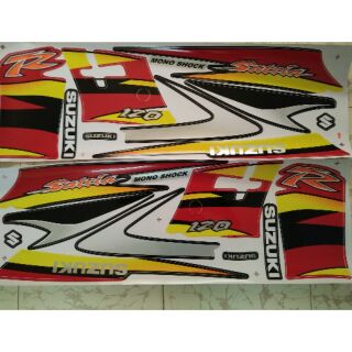 Bộ tem suzuki satria 2006 màu đỏ