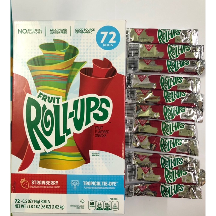 Kẹo dẻo trái cây thơm ngon Fruit Roll-Ups của Mỹ