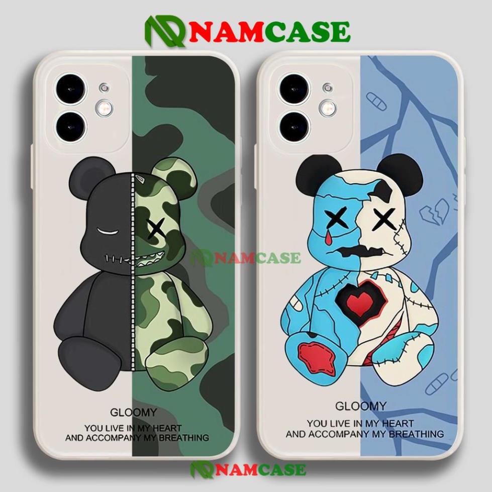 Ốp lưng iPhone Kaws cạnh viền vuông silicon mềm dẻo cho iphone 6/6s/7/8/X/XS/XR/11/12/13 Pro Plus Max cute dễ thương đẹp
