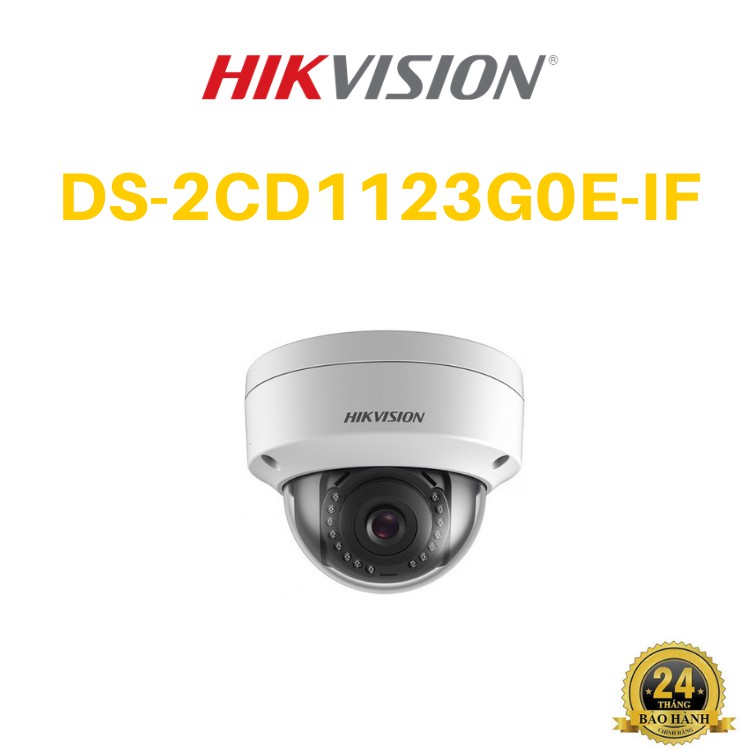 Camera IP Dome hồng ngoại 2.0 Megapixel HIKVISION DS-2CD1123G0E-IF