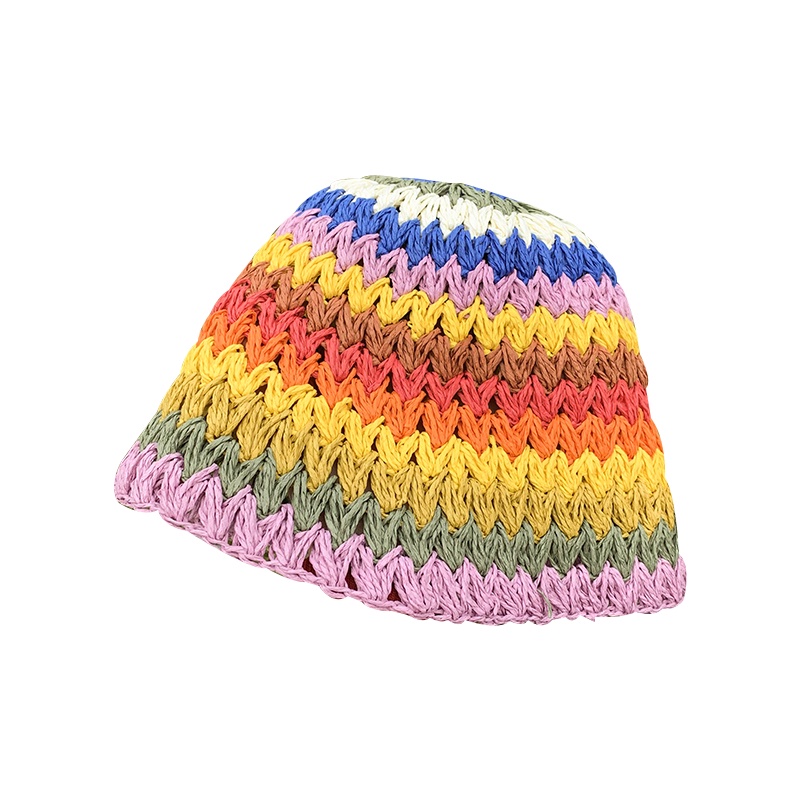 Nón Vành Tròn Đan Rơm Che Nắng Phong Cách Nhật Bản Thời Trang Mùa Hè