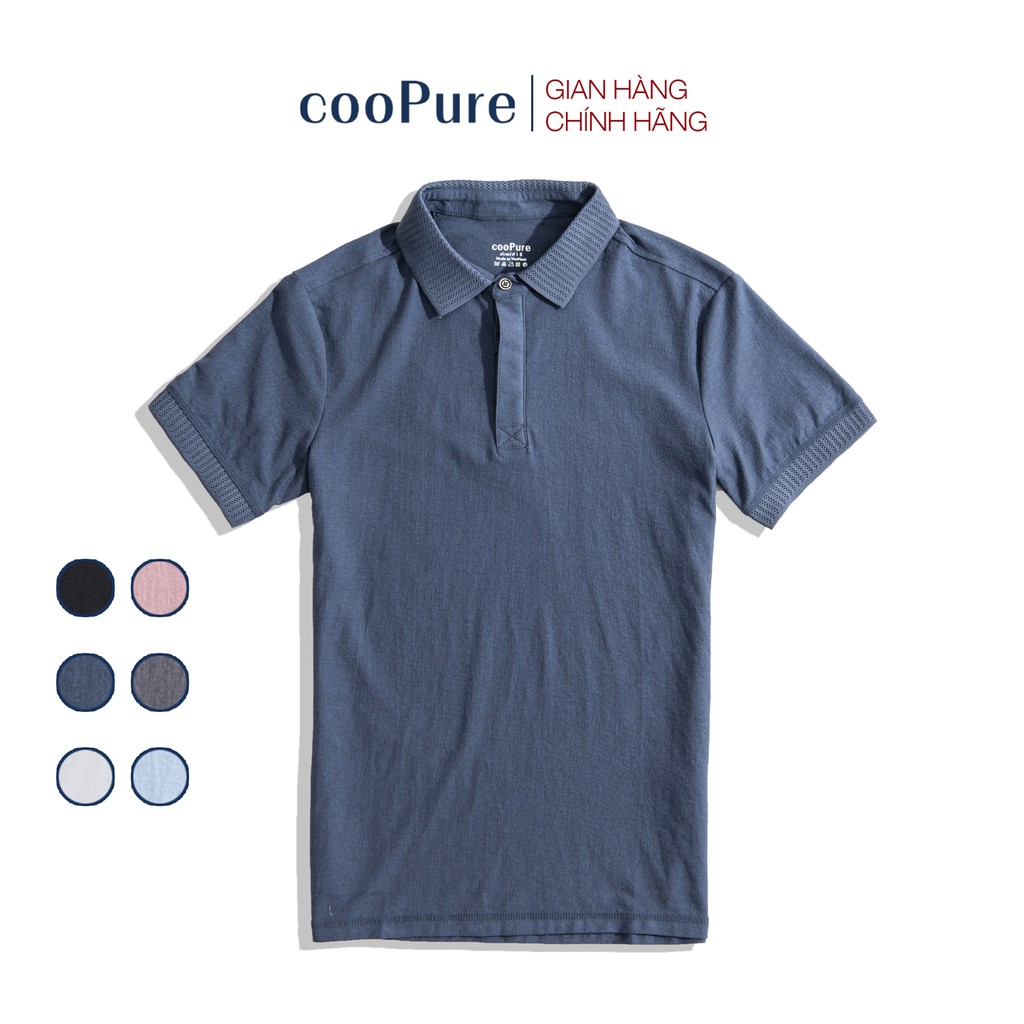 Áo thun polo nam cooPure chất vải Cotton Linen Casual NO.1556 (6 màu)