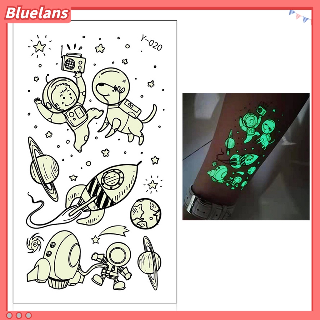 Hình Xăm Tạm Thời Bằng Giấy Họa Tiết Vũ Trụ Dễ Thương Thân Thiện Với Môi Trường