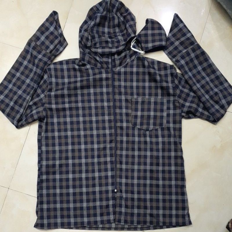 ÁO COTTON KẺ 1 LỚP CHỐNG NẮNG.( Bảng Màu Size XL- Các size L,2Xl,3XL báo cân và chiều cao chọn có Full size )