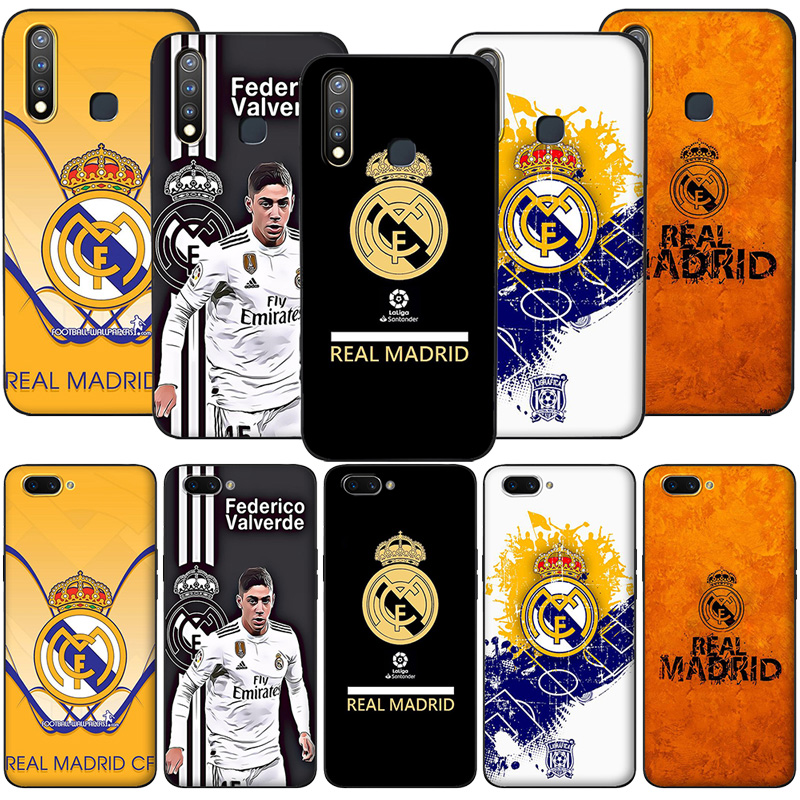 Ốp Điện Thoại Silicon Dẻo Họa Tiết Logo Real Madrid Cho Realme 2 3 5 5i 5s 6 C2 C3 6i Q Pro Va73