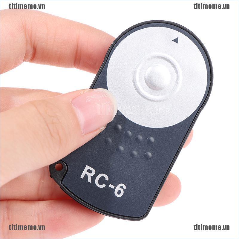 Điều Khiển Từ Xa Rc-6 Với Pin Cho Máy Ảnh Canon 60d-80d 5d-7d 450d-800d